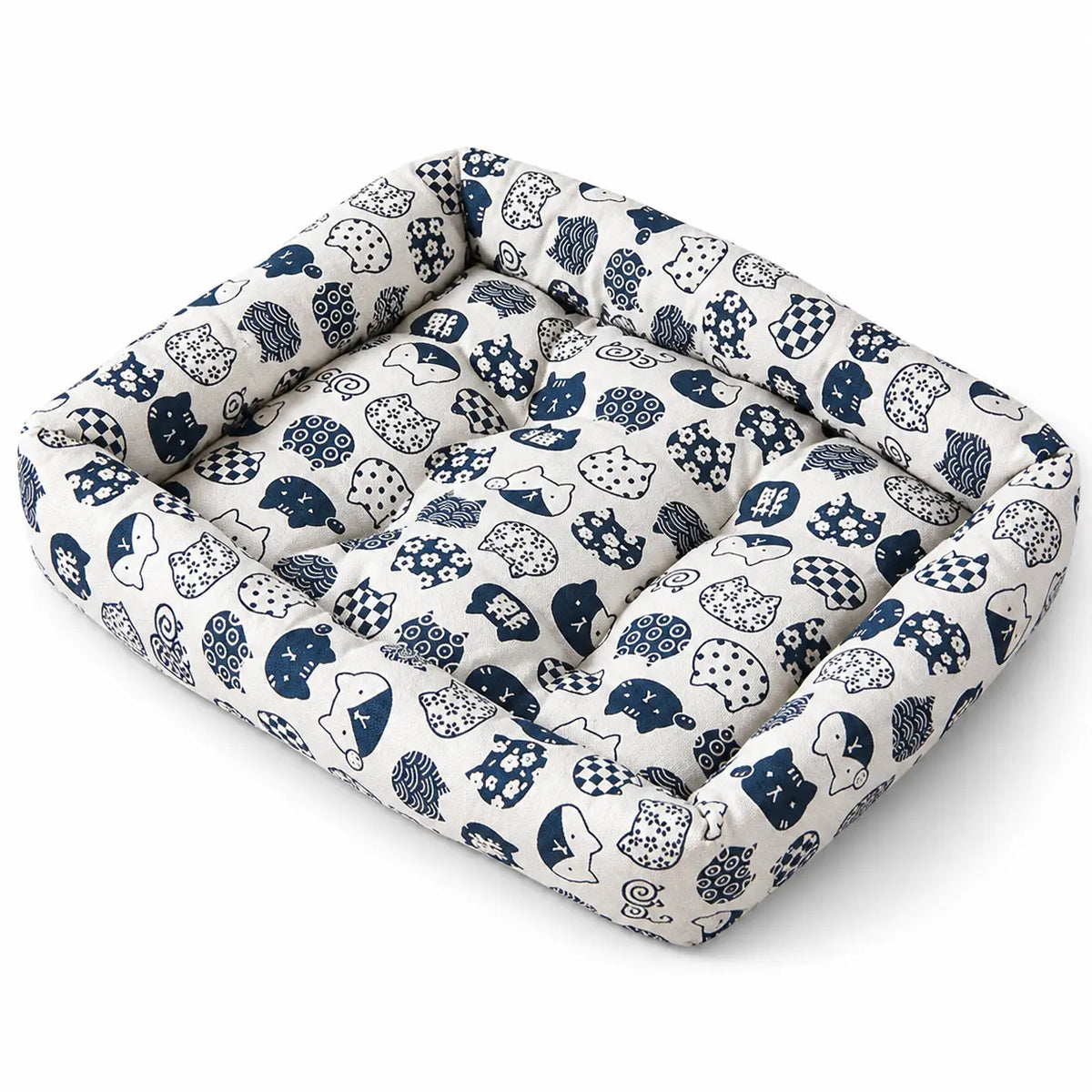 All-Season Pet Bed for Dogs and Cats – Durable Linen Fabric with Non-Slip Base, Available in Multiple Sizes
