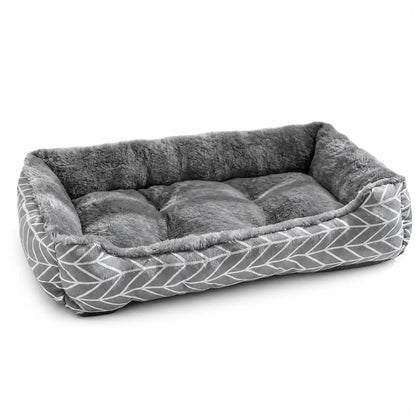 All-Season Pet Bed for Dogs and Cats – Durable Linen Fabric with Non-Slip Base, Available in Multiple Sizes
