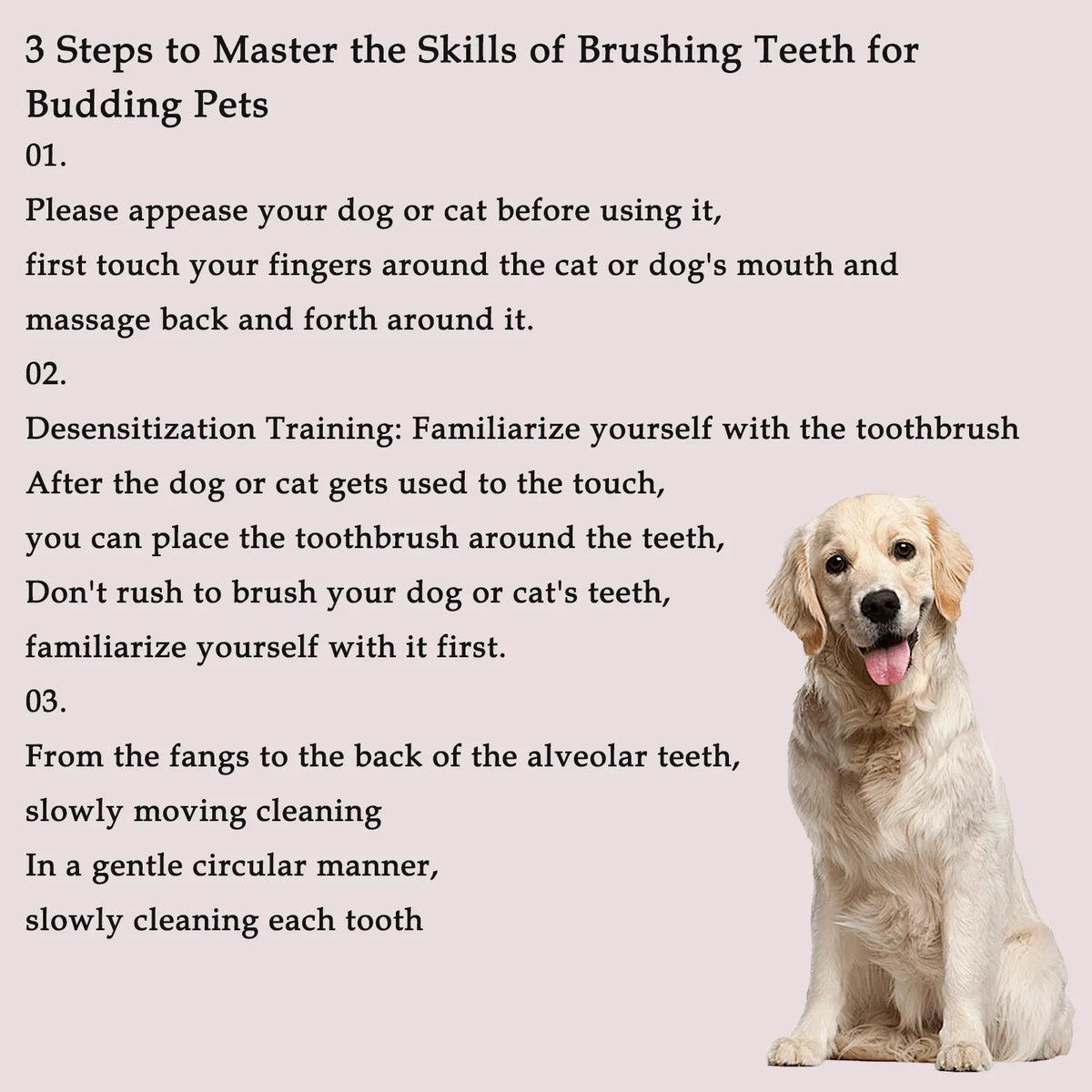 Pet Oral Care Cleaning Set - 3-Piece Gentle Finger Toothbrush Sleeve and Double-Head Soft Toothbrushes for Dogs and Cats of All Ages, Versatile and User-Friendly Oral Hygiene Tool