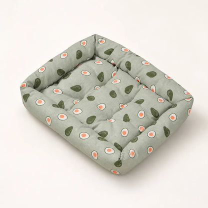 All-Season Pet Bed for Dogs and Cats – Durable Linen Fabric with Non-Slip Base, Available in Multiple Sizes