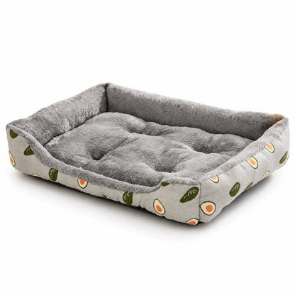 All-Season Pet Bed for Dogs and Cats – Durable Linen Fabric with Non-Slip Base, Available in Multiple Sizes